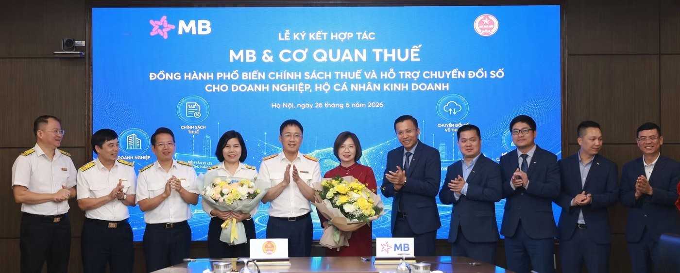MB phối hợp cùng ngành Thuế hiện đại hóa dịch vụ cho người nộp thuế